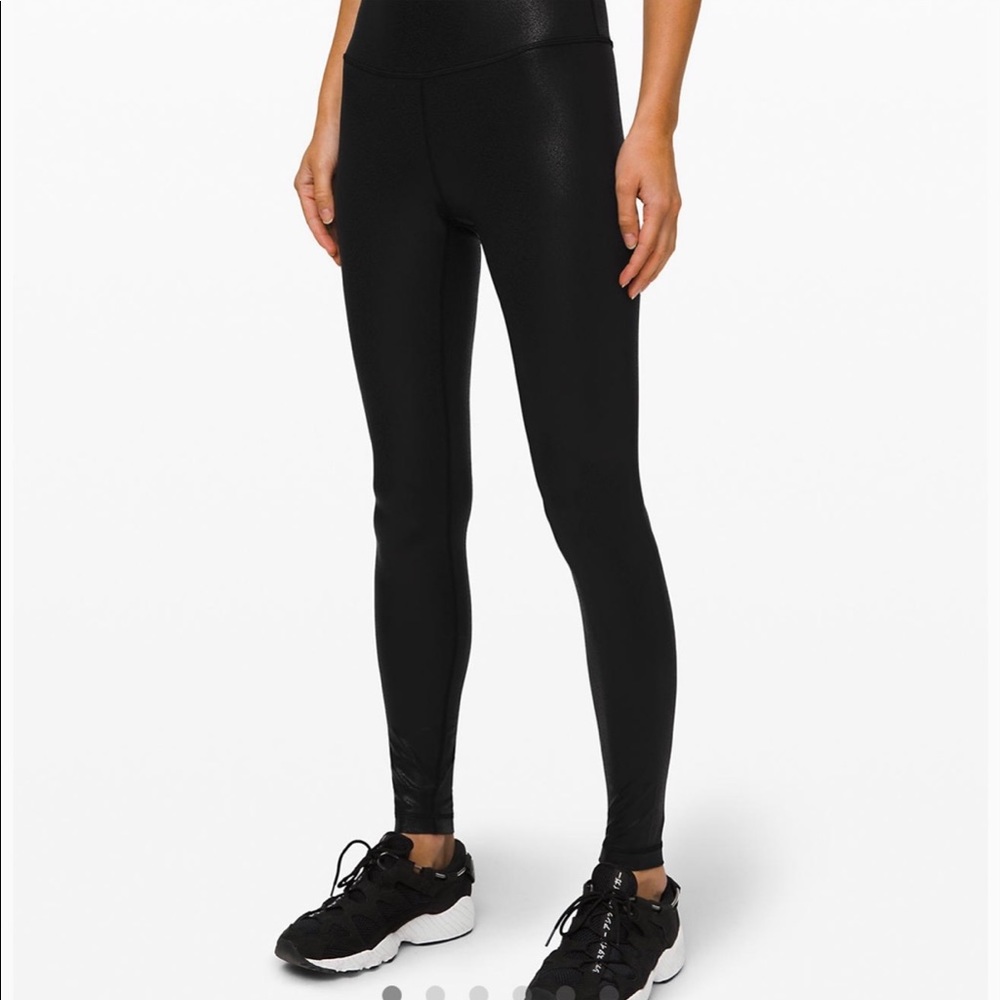 Wunder Under High-Rise Tight Black Foil 28”